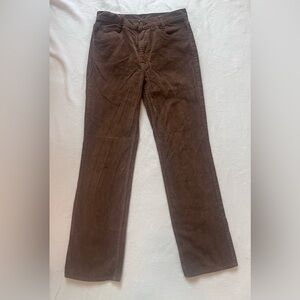 Brandy Melville Brown corduroy Low Rise Flare Pants